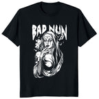 Detalle del diseño estampado 3D en camiseta